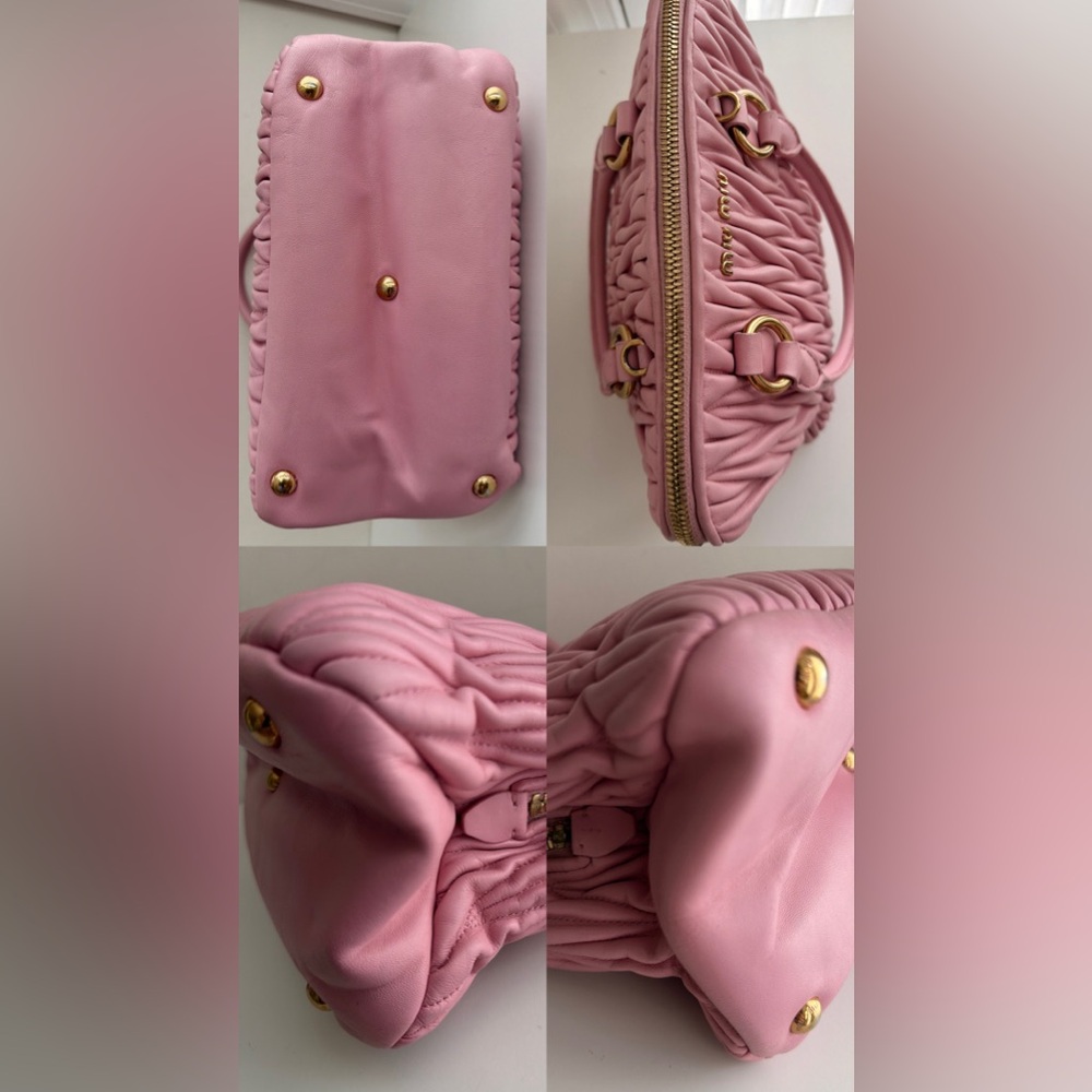 Authentic Miu Miu Matelasse Two-way Satchel Crossbody Handbag - Picture 15 of 16